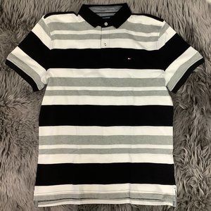 Tommy Hilfiger | Men's Collared T-Shirt | Stripes